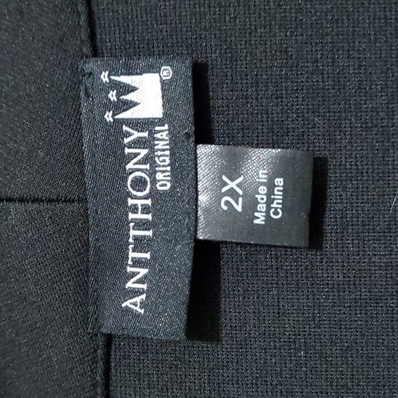 ANTHONY ORIGINAL BLACK LONG CARDIGAN ROBE KIMONO SIZE 2X TRIBAL WESTERN MOBWIFE - Picture 6 of 9